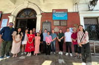 THE Important Cultural Property marker was unveiled at the Spanish-era municipal hall of San Nicolas led by Mayor Ed Mar Vincent Bonoan (fourth from right), Nayong Pilipino executive director Marygrace Ac-ac, master sculptor Luis Ac-ac and National Museum Ilocos Regional Complex deputy head Malot Ingel.