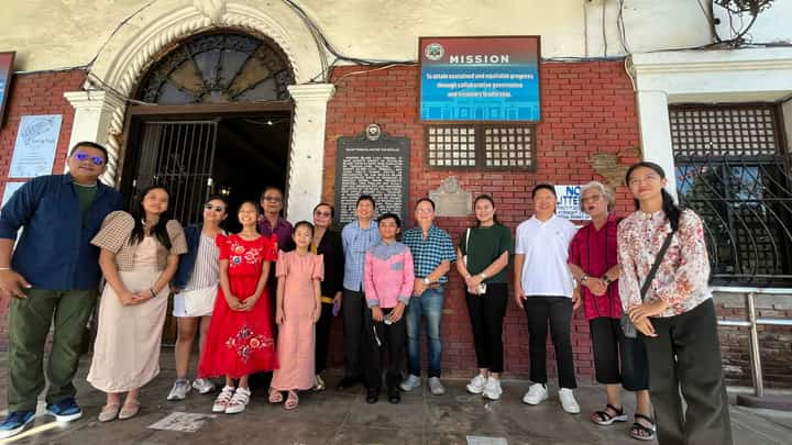 THE Important Cultural Property marker was unveiled at the Spanish-era municipal hall of San Nicolas led by Mayor Ed Mar Vincent Bonoan (fourth from right), Nayong Pilipino executive director Marygrace Ac-ac, master sculptor Luis Ac-ac and National Museum Ilocos Regional Complex deputy head Malot Ingel.