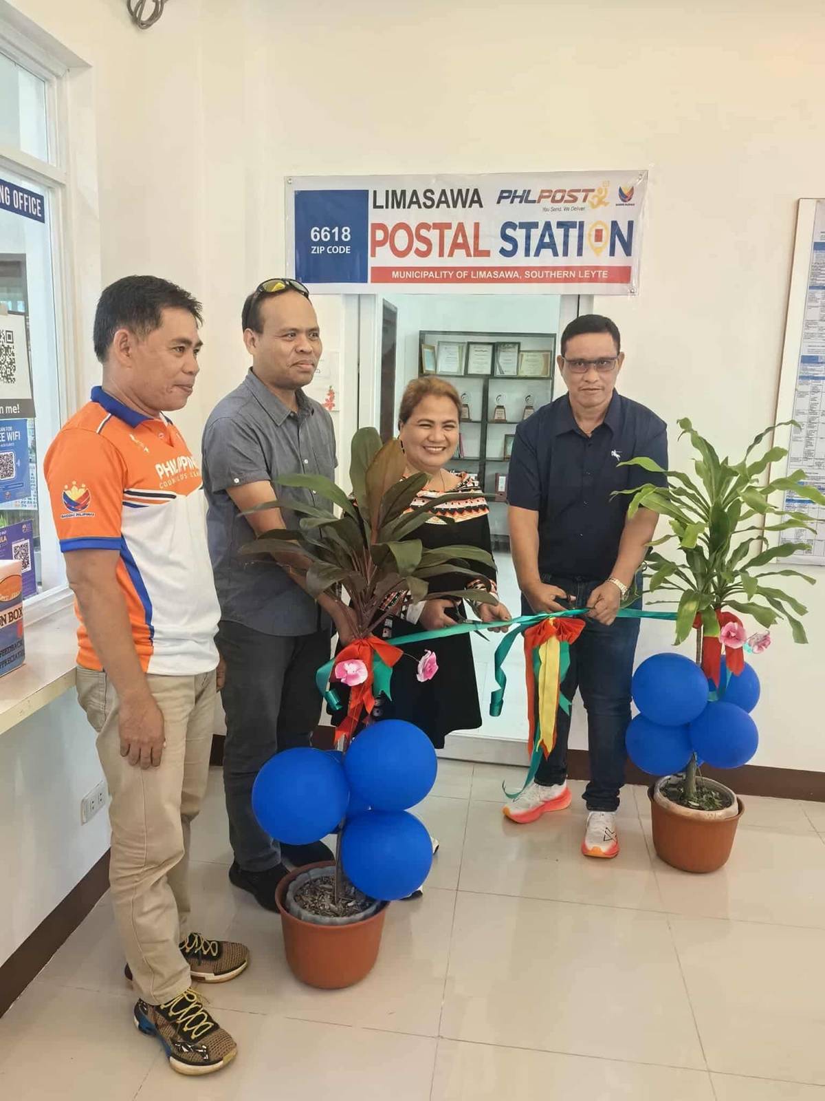 OPENED in 2026, the Limasawa Island Postal Station in Southern Leyte is seen with PHLPost personnel as the facility begins serving island communities.
