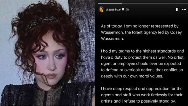 Chappell Roan parts ways with Wasserman Agency amid controversy