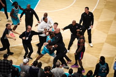 BASKET-BRAWL ERUPTS