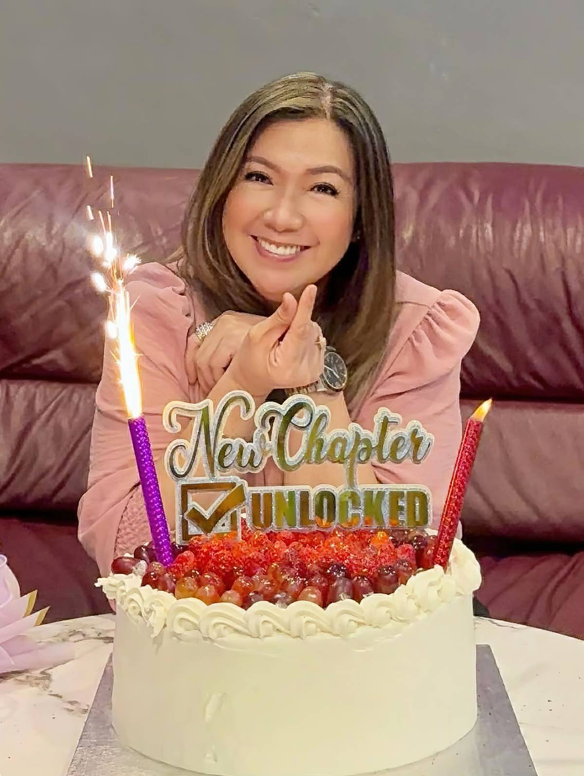 CATHY Ngo — the cake says it all. New chapter, unlocked.