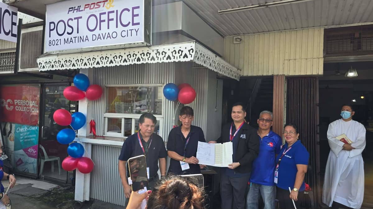 THE Matina Davao Post Office along General Douglas MacArthur Highway in Matina Crossing, Davao City, opened in 2026, with PHLPost personnel shown during operations at the newly inaugurated facility.