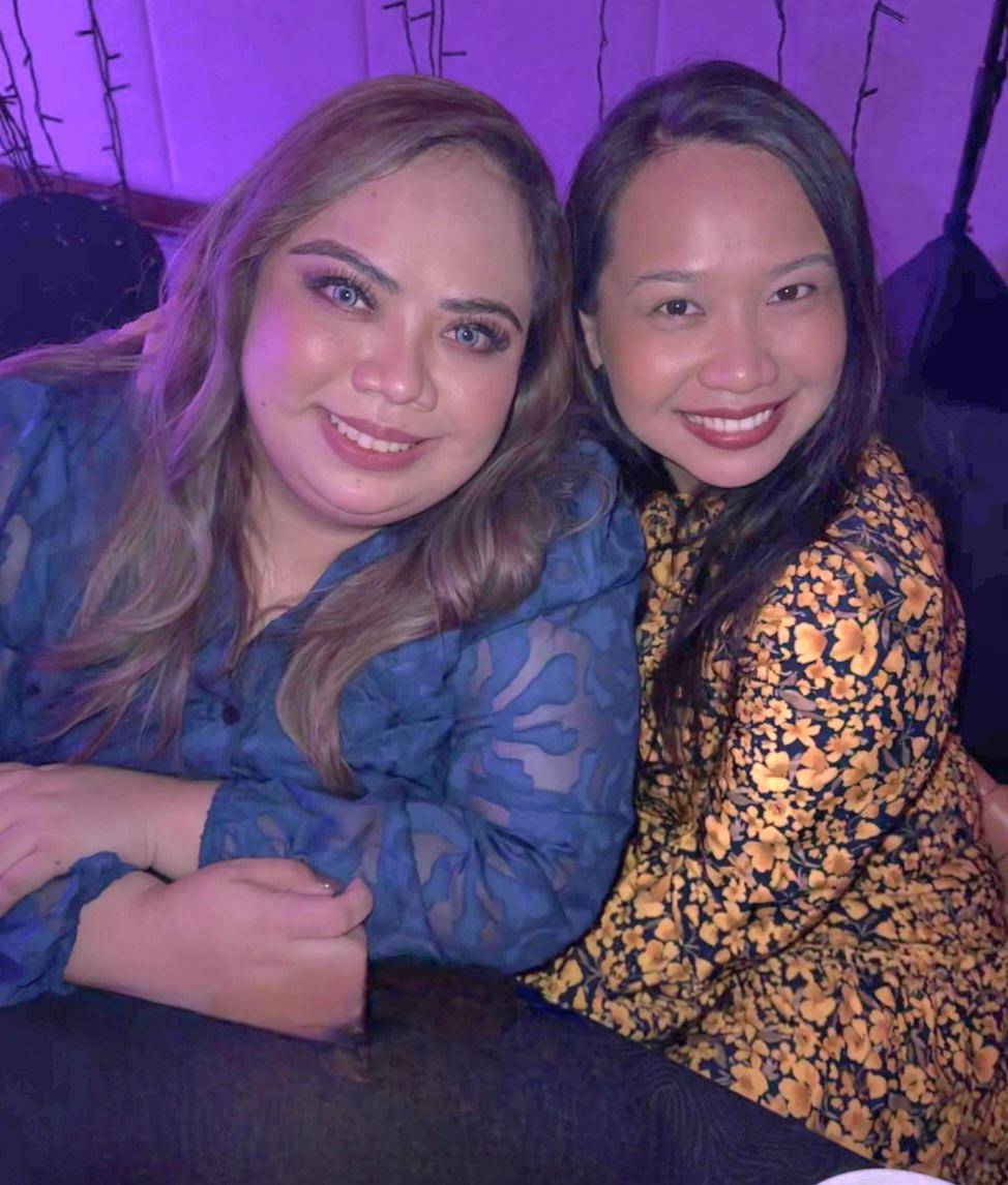 AMAPOLA Garcia and Dainty Elizalde — friendship that outshines any status.
