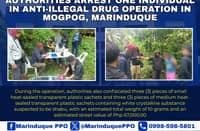 Almost P68,000.00 of shabu confiscated from a a drug personality listed as a street-level individual (SLI) in Mogpog, Marinduque.
