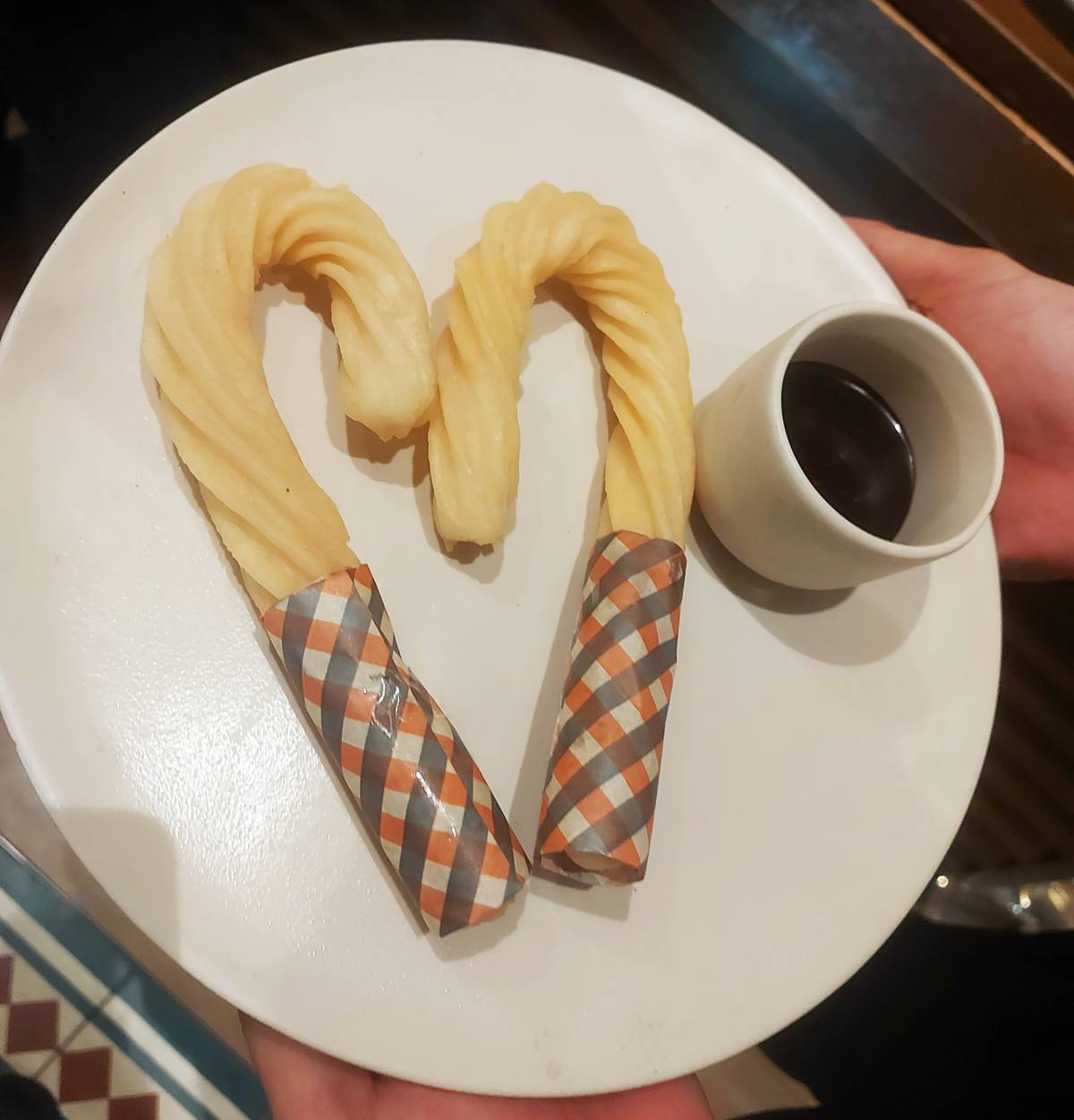 HEART-shaped Churros only for Valentine’s.
