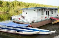 THE Pampanga Floating Hospital has conducted a dry run at the coastal barangays in the province on Wednesday to provide medical services.