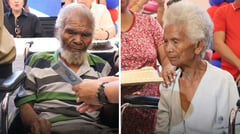 Four Aeta centenarians receive P100,000 cash gifts