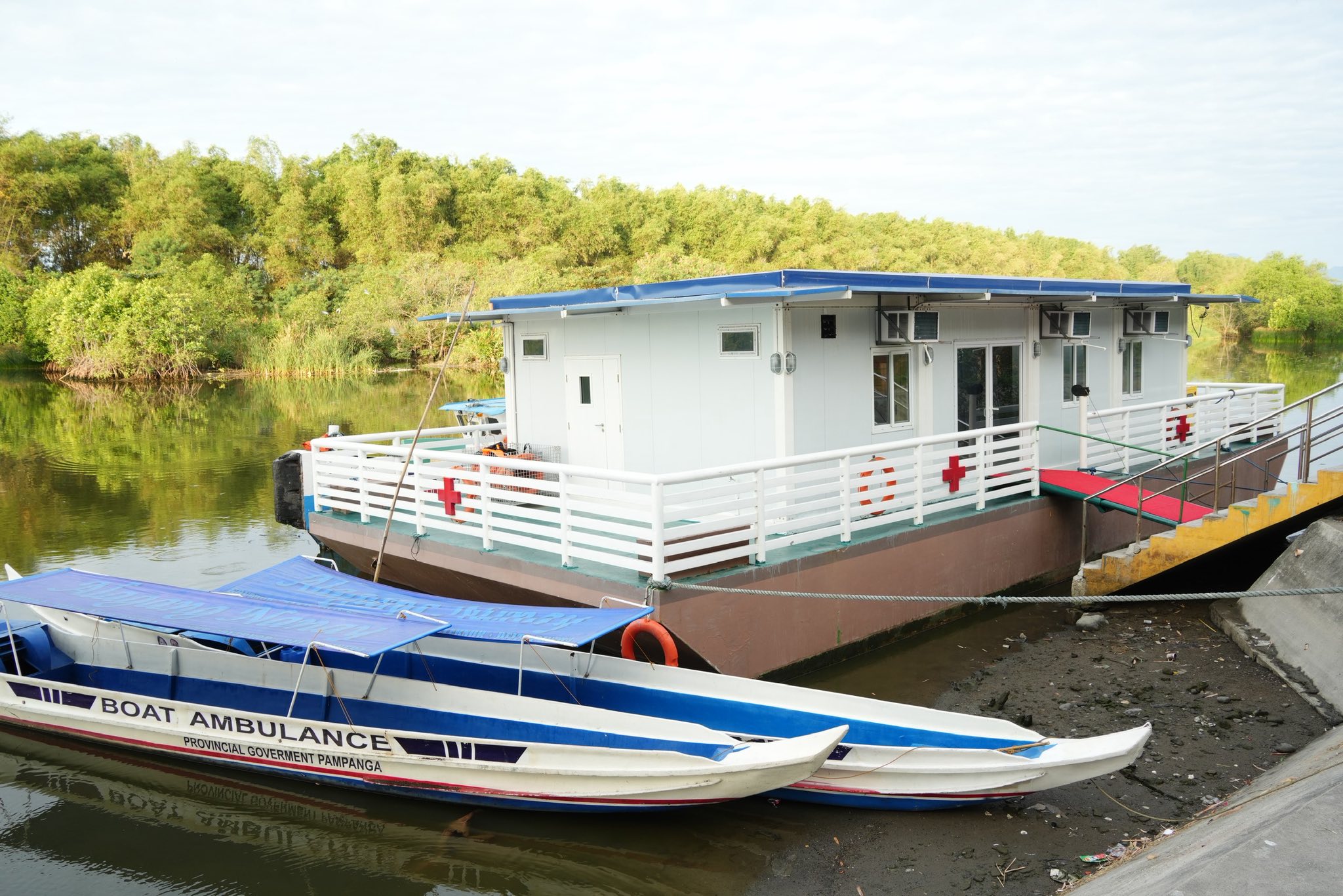 PHO conducts dry run of Pampanga Floating Hospital 