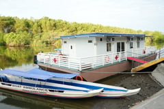PHO conducts dry run of Pampanga Floating Hospital