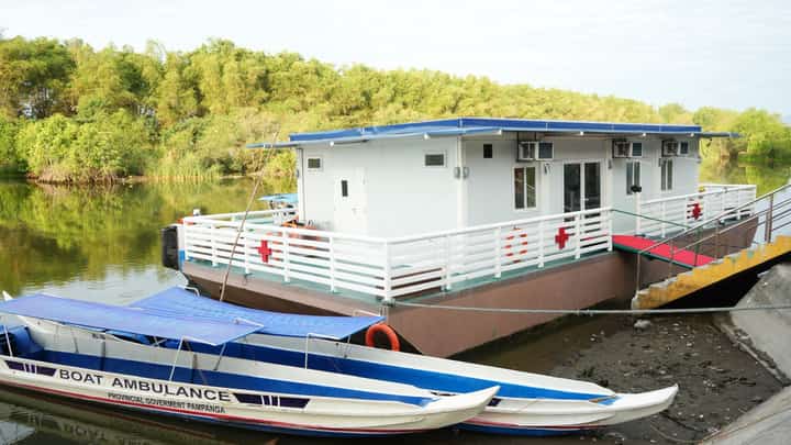 The Provincial Health Office (PHO) conducted a dry run of the Pampanga Floating Hospital at the coastal barangays of Pampanga on 10 February 2026 to provide medical services to Kapampangans living near the coastal areas.