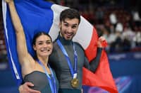 Figure skaters, Laurence Fournier Beaudry and Guillaume Cizeron