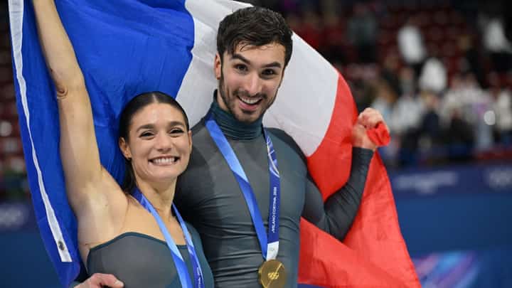 Figure skaters, Laurence Fournier Beaudry and Guillaume Cizeron