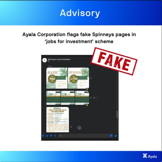 Ayala flags fake ‘Spinneys jobs’ investment scam