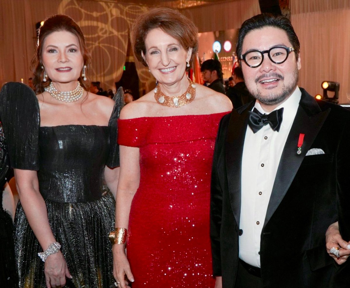 NIKKI Teodoro, USA Ambassador MaryKay Carlson and Anthony Violago.