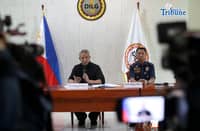 (February 12 2026) DILG Sec. Jonvic Remulla raised the bounty for gambling tycoon Atong Ang to P20 million, announced during a press-conference held in Quezon City on Thursday February 12 2026. Sec. Remulla also said they will filing cases to 40 former and current officials for bid-rigging and graft before the ombudsman and around 1000 BFP personnel may face complaint related to illegal activities. Photo/Analy Labor