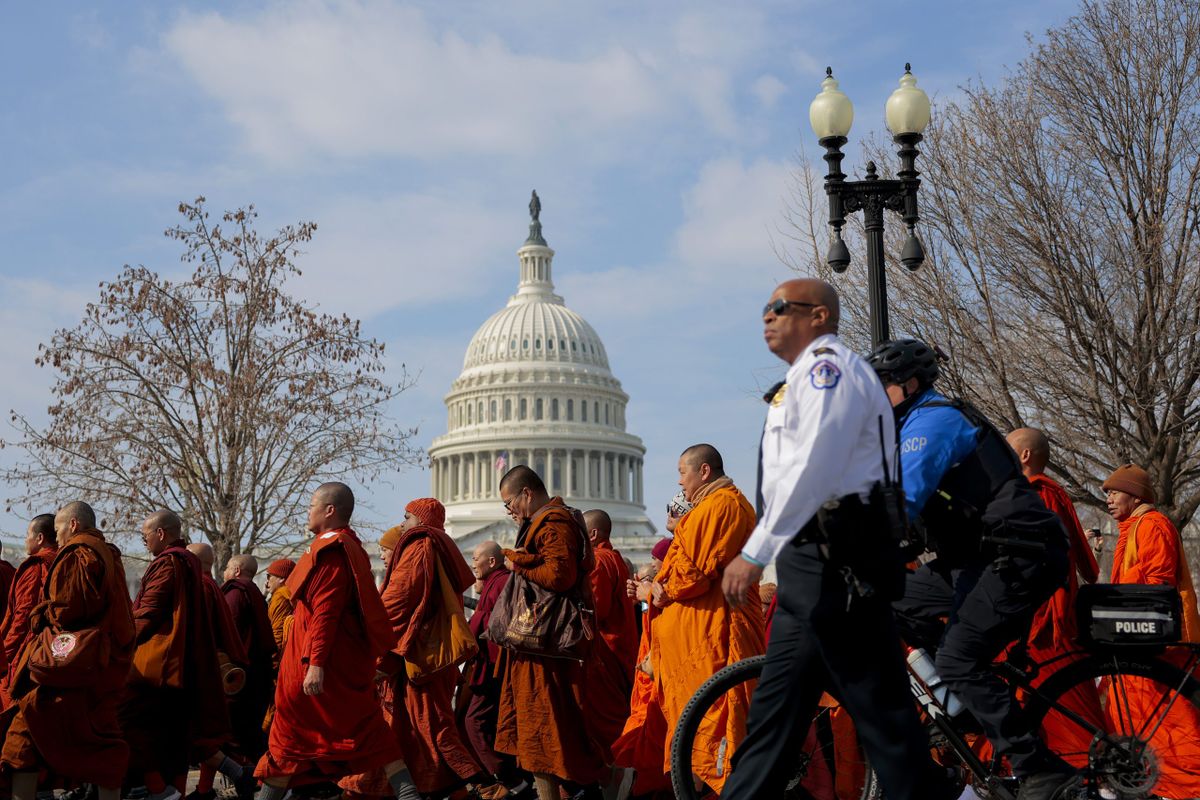 Buddhist monks conclude 2,300-mile Walk for Peace