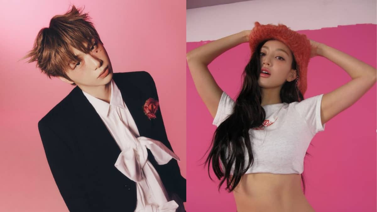 Kang Daniel and Twice's Jihyo.