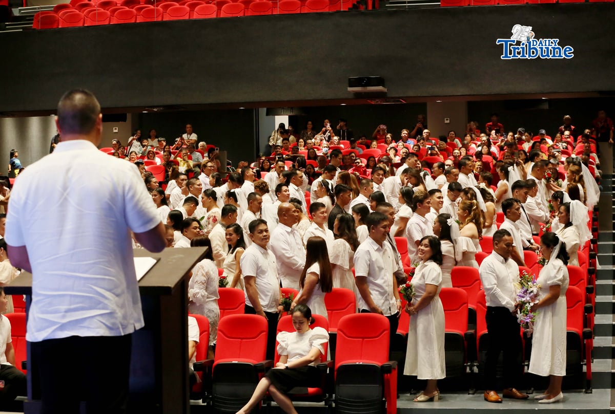 (February 13 2026) San Juan Mayor Francis Zamora officiated the annual mass wedding with the theme “Kasalang Panlungsod 2026” program, where 56 couples exchange their vows, a free civil weddings to residents, aims to help couples formalize their unions and gain legal recognition for their families, held at San Juan National Government Center on Friday February 13 2026 Photo/Analy Labor