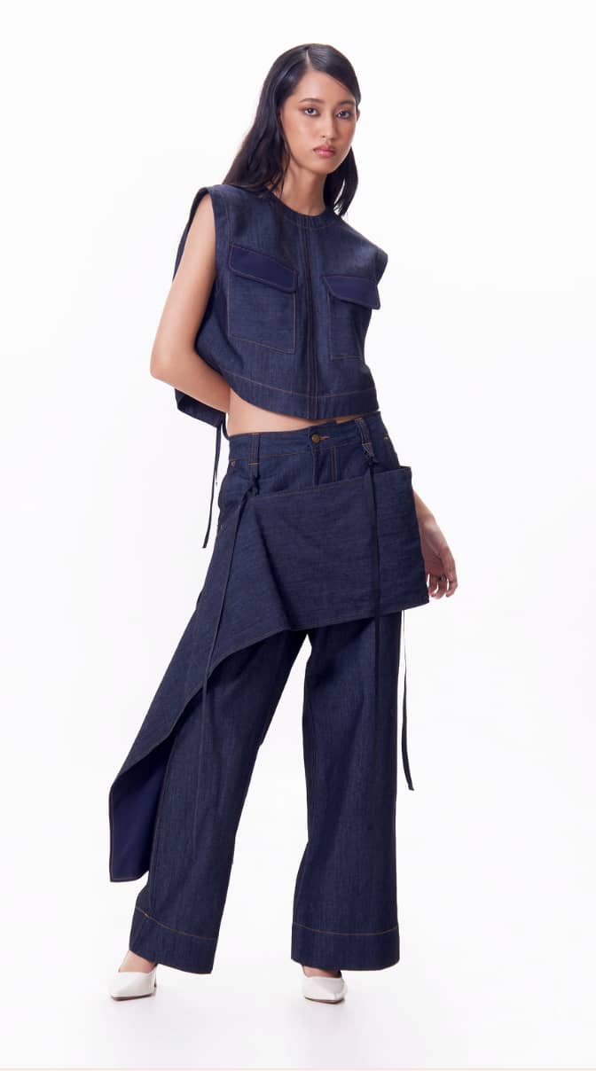 DENIM coords from the R.A.F. x Nicolo collection.
