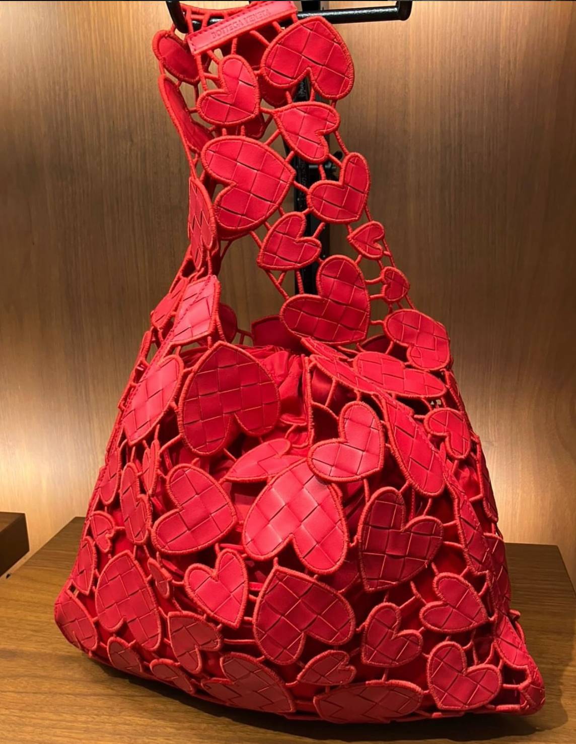 THE perfect red bag from Bottega Veneta.