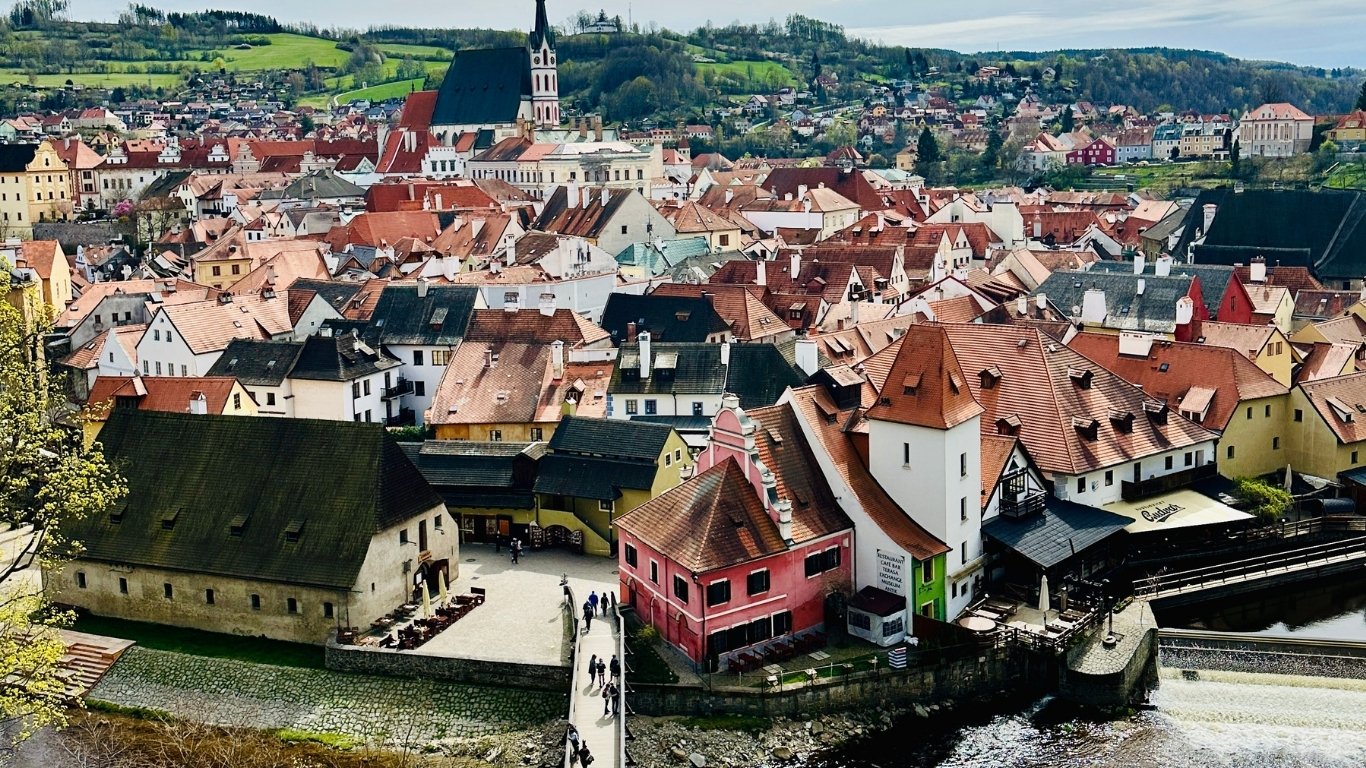 CESKY Krumlov in Czech Republic.