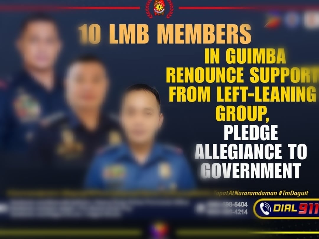 On February 13, NEPPO reports that 10 Liga ng Manggagawang Bukid members from Brgy. Casongsong cut off all links to the NPA and have committed to supporting government efforts for peace and progress.