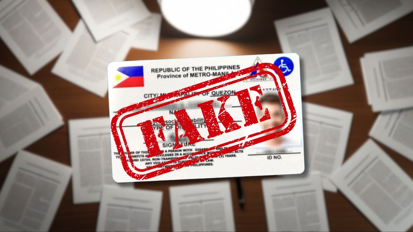 FAKE DOCUMENTS AND PWD ID.