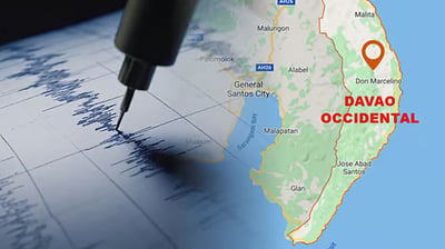 Moderate quakes jolt Davao Occidental coast