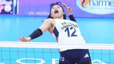 SAM Cantada makes a rousing introduction to power three-peat-seeking NU to a four-set win over UST in the UAAP Season 88 women’s volleyball tournament.