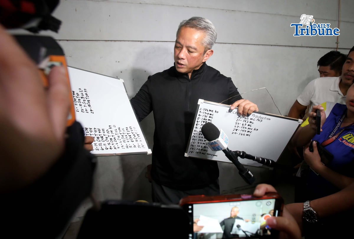 (February 16 2026) Department of the Interior and Local Government (DILG) Secretary Jonvic Remulla, with Philippine National Police Chief PGen. Jose Melencio Nartatez Jr. and Bureau of Customs Commissioner Ariel Nepomuceno, conducted a joint operation of an alleged unregistered cigarette manufacturing warehouse in Barangay Panipuan, San Fernando, Pampanga, on Monday, February 16, 2026. Photo/Analy Labor