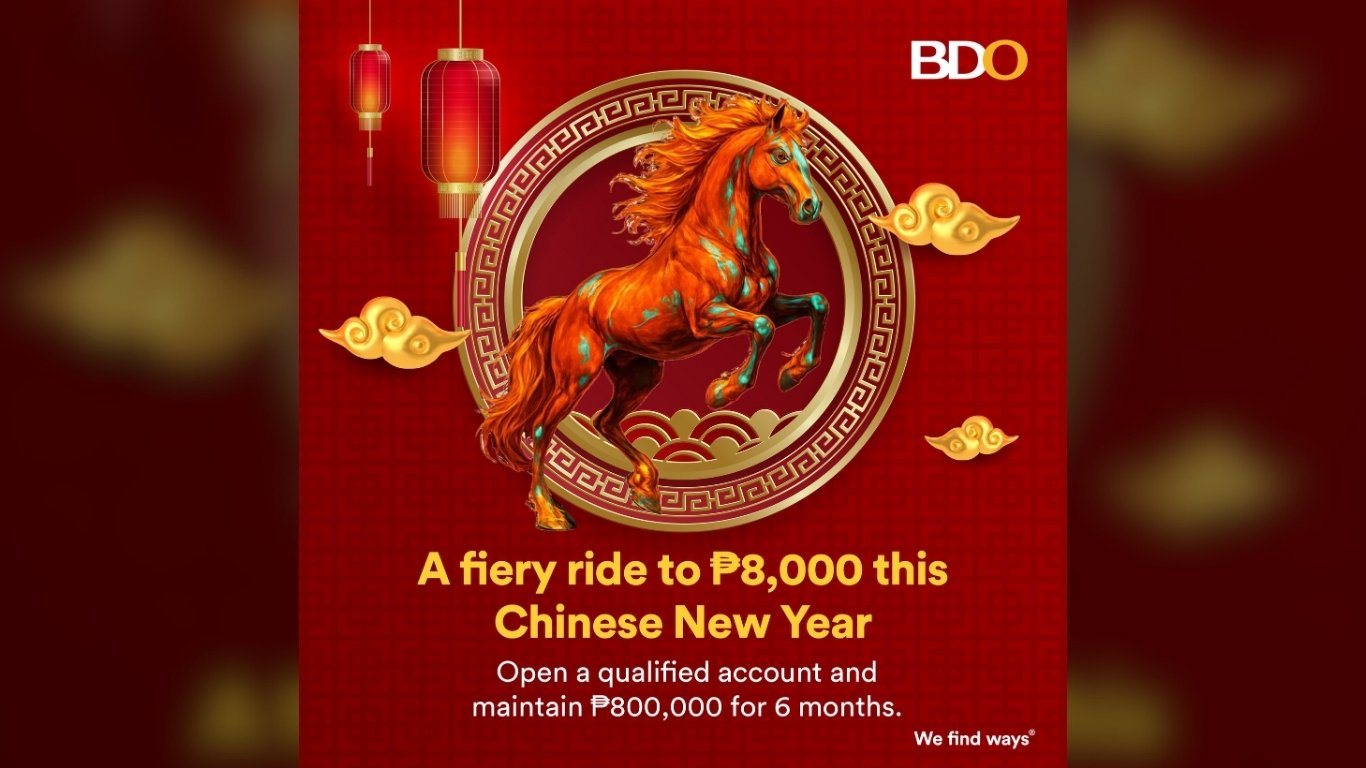 BDO Unibank offers Chinese New Year savings deal
