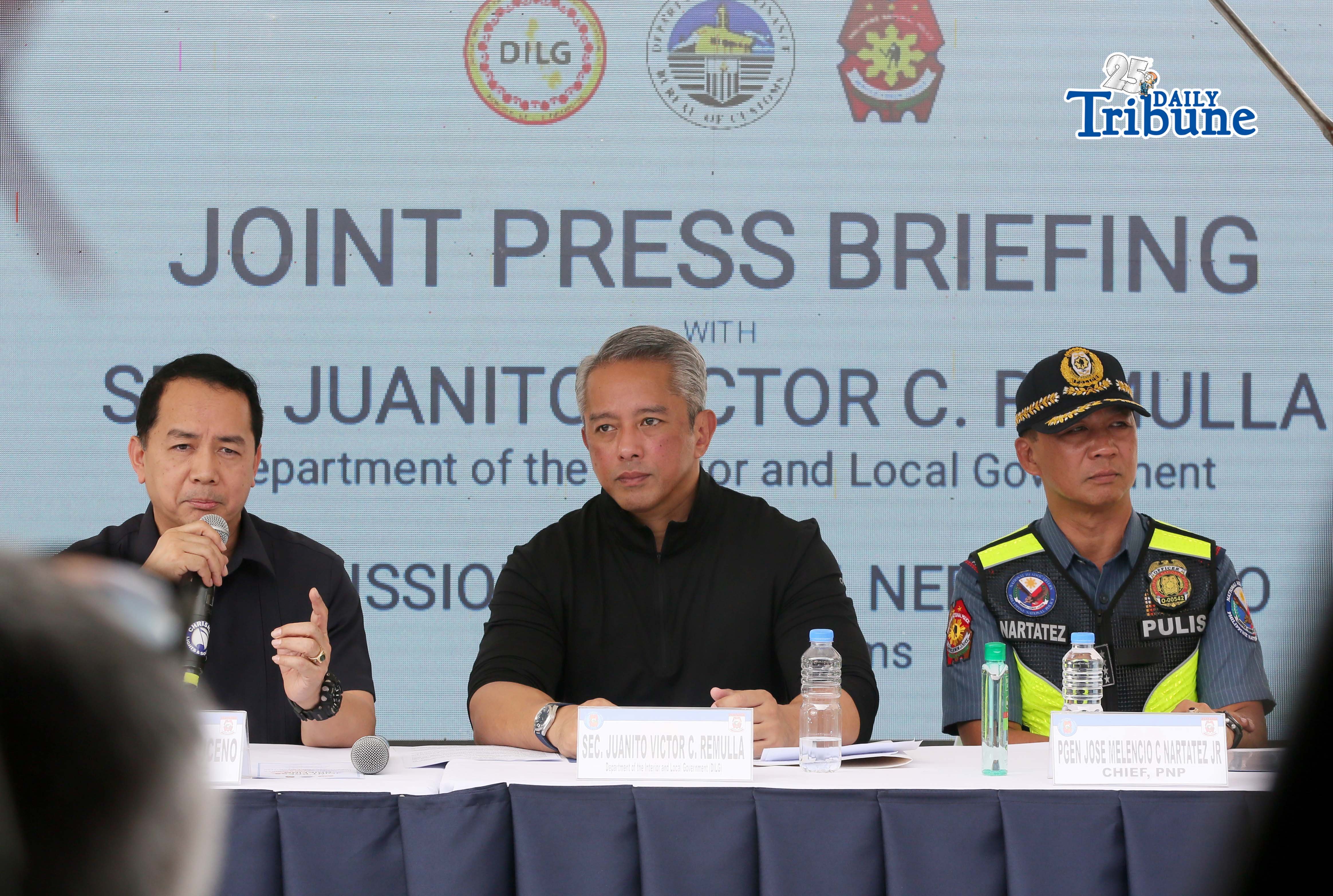 Illegal cigarette factory press briefing