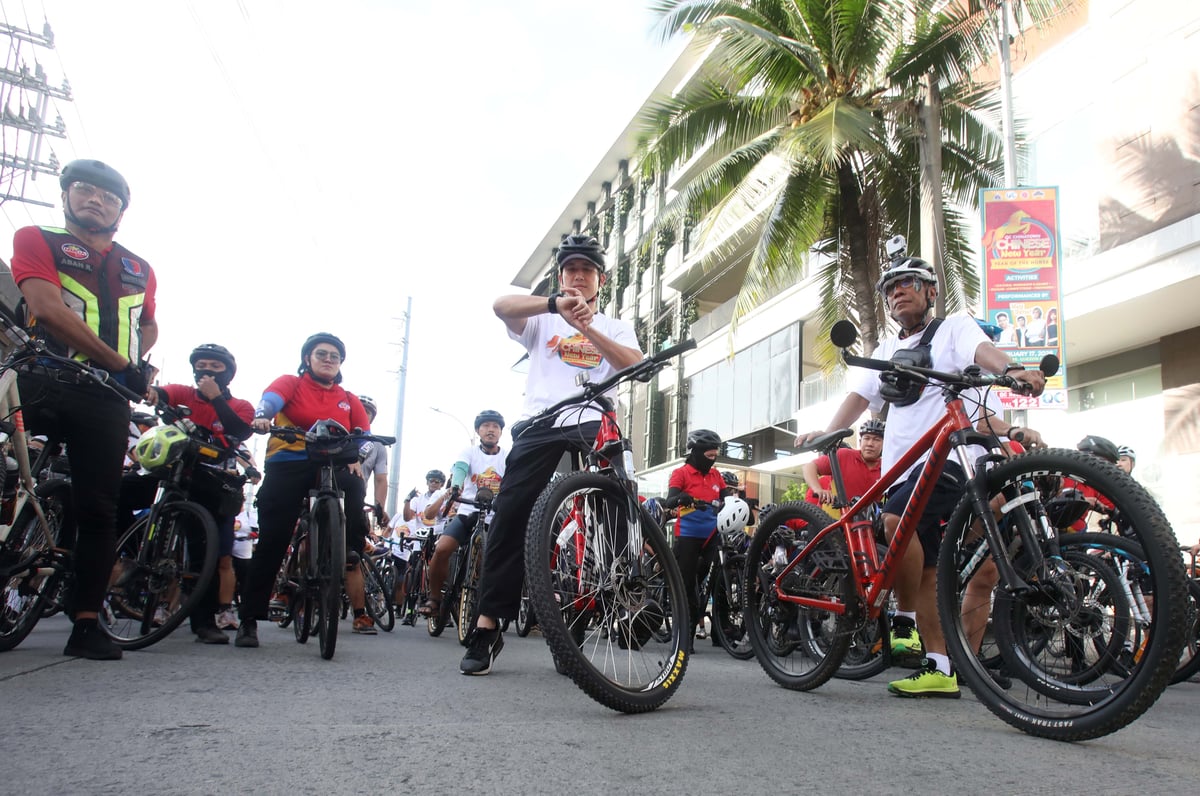 Nicolas Torre and Gian Sotto led the Bike Ride Banawe Loop along Banawe Street, from Del Monte Avenue to N.S. Amoranto Street, in celebration of the 2026 Chinese New Year, welcoming the Year of the Horse on Tuesday, 17 February 2026.

Photo by Analy Labor