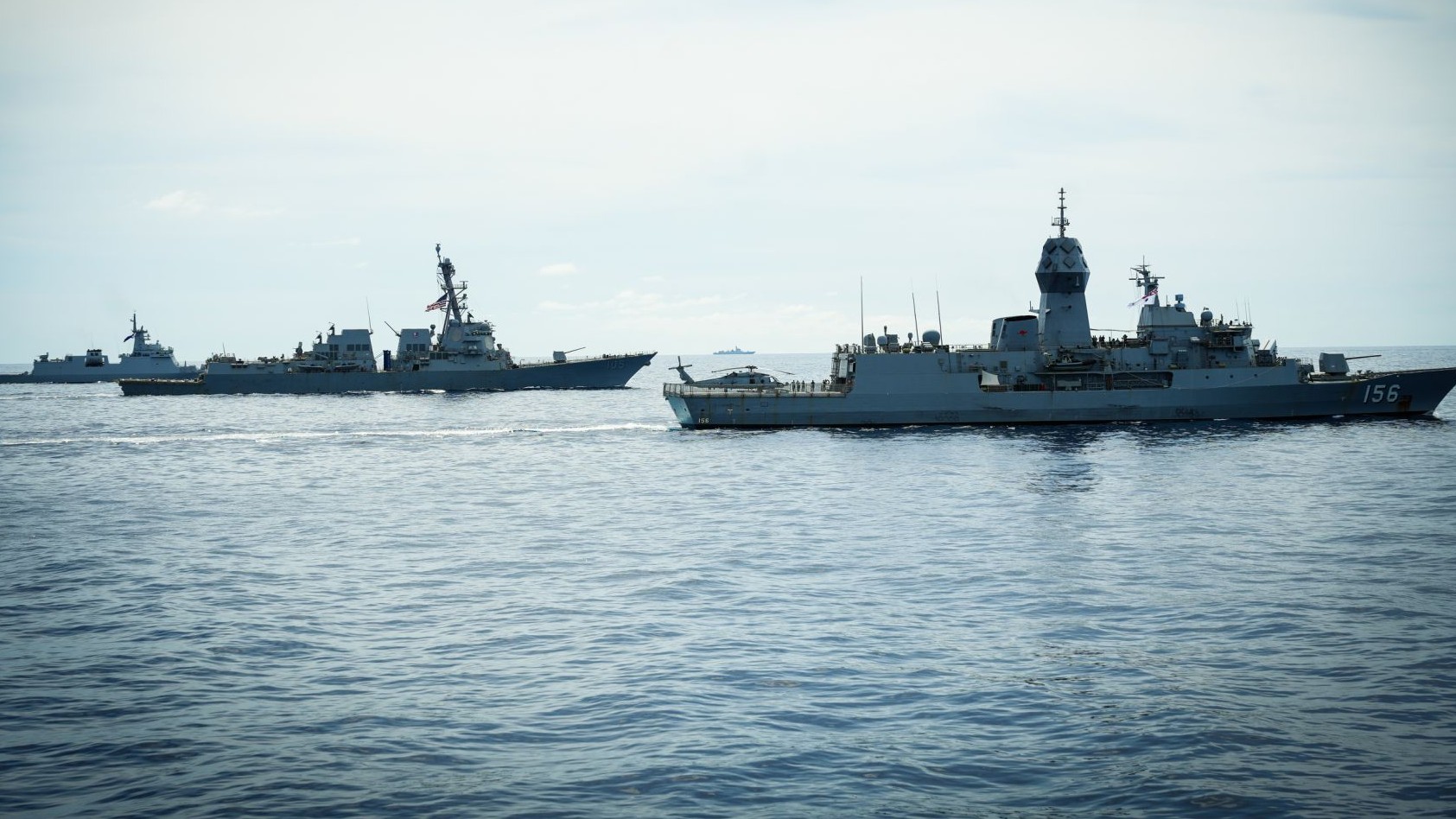 Chinese warships shadow Phl-U.S.-Australia drills in West Philippine Sea
