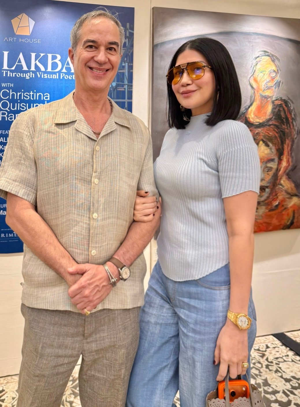 DESIGNER Mark Wilson and Floret’s Pam Gonzales Lopez.