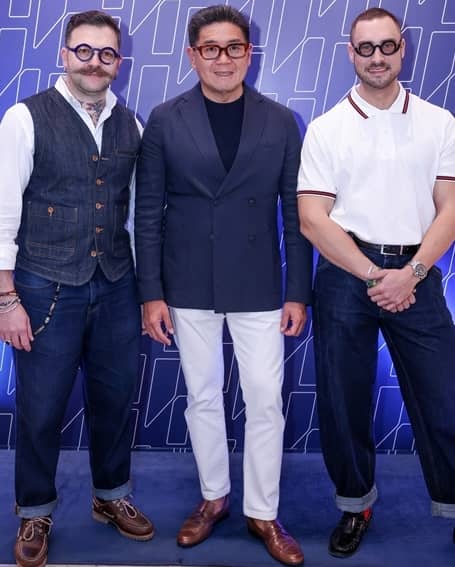 HERIAN Boccali, Anton Huang, president and CEO of Rustan’s Michele Nencioni, Herian’s assistant.