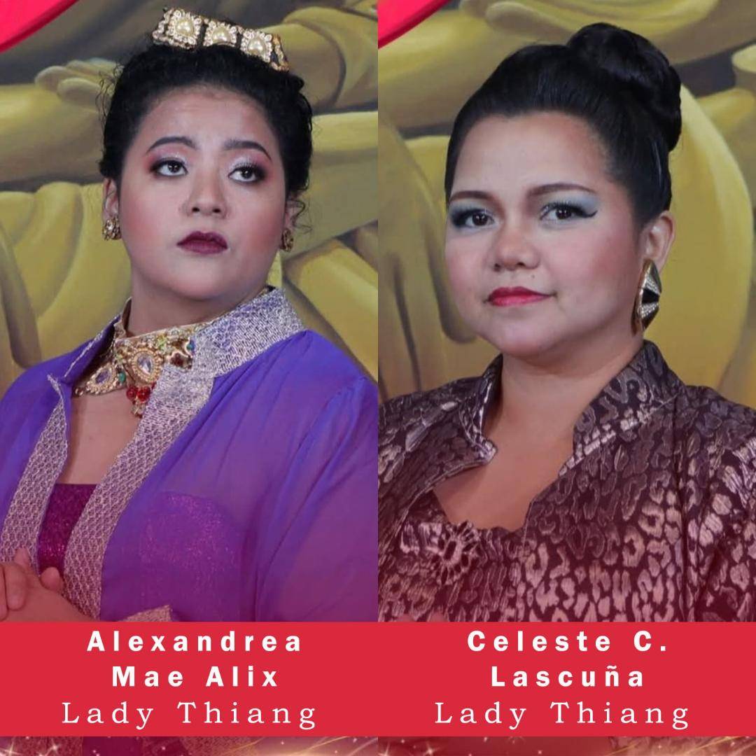 ALEXANDREA Alix and Celeste Lascuna as Lady Thiang.