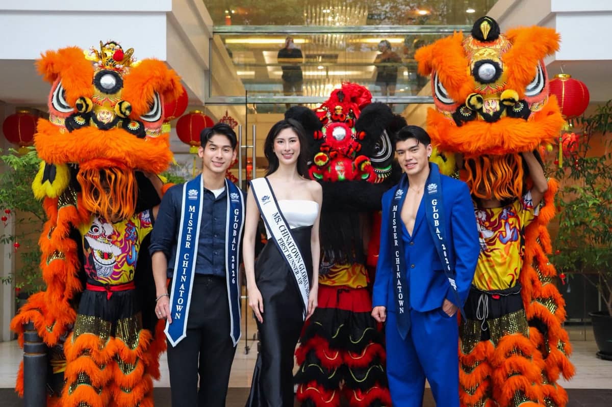 Mr and Ms Chinatown Global 2026 winner and runners-up.