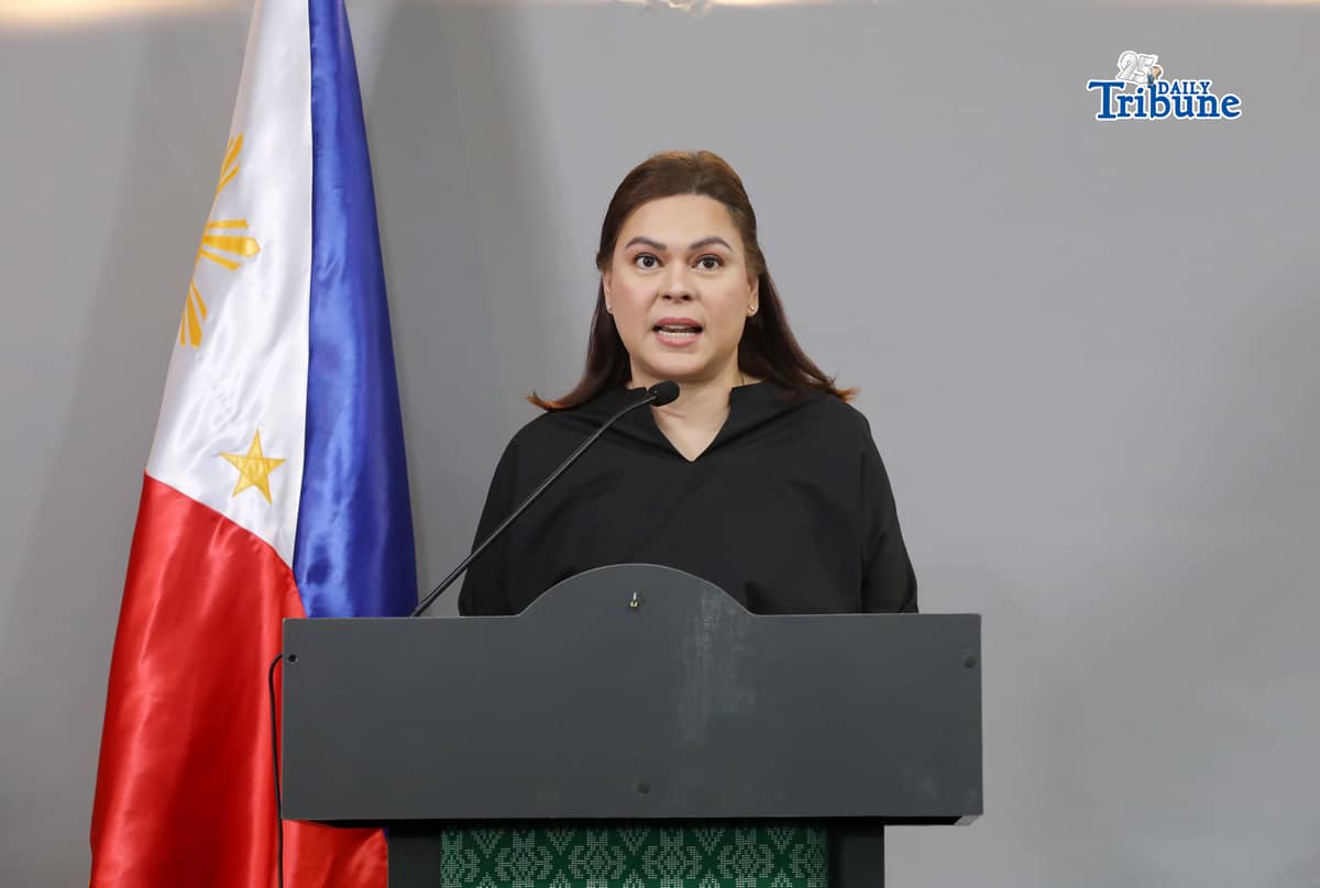 (February 18 2026) Vice President Sara Duterte announced her candidacy running for President in the 2028 election, during the press-conference held at OVP Office in Mandaluyong City, on Wednesday February 18 2026. Photo/Analy Labor