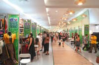 Exhibitors are positioned to sell their products at the Megatrade Halls 1–3 of SM Megamall in Mandaluyong City on Wednesday.