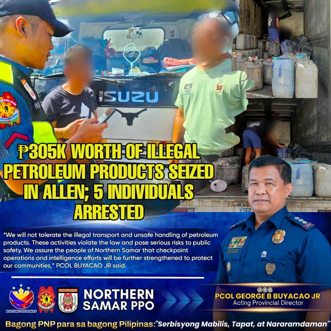 Police flags down illegal transport of petroleum