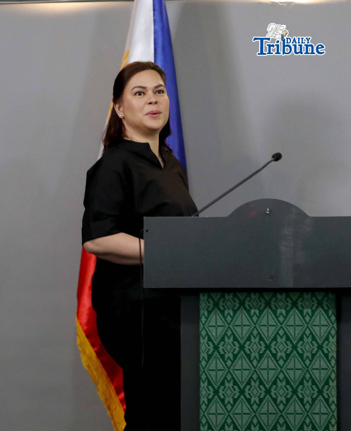 (February 18 2026) Vice President Sara Duterte announced her candidacy running for President in the 2028 election, during the press-conference held at OVP Office in Mandaluyong City, on Wednesday February 18 2026. Photo/Analy Labor