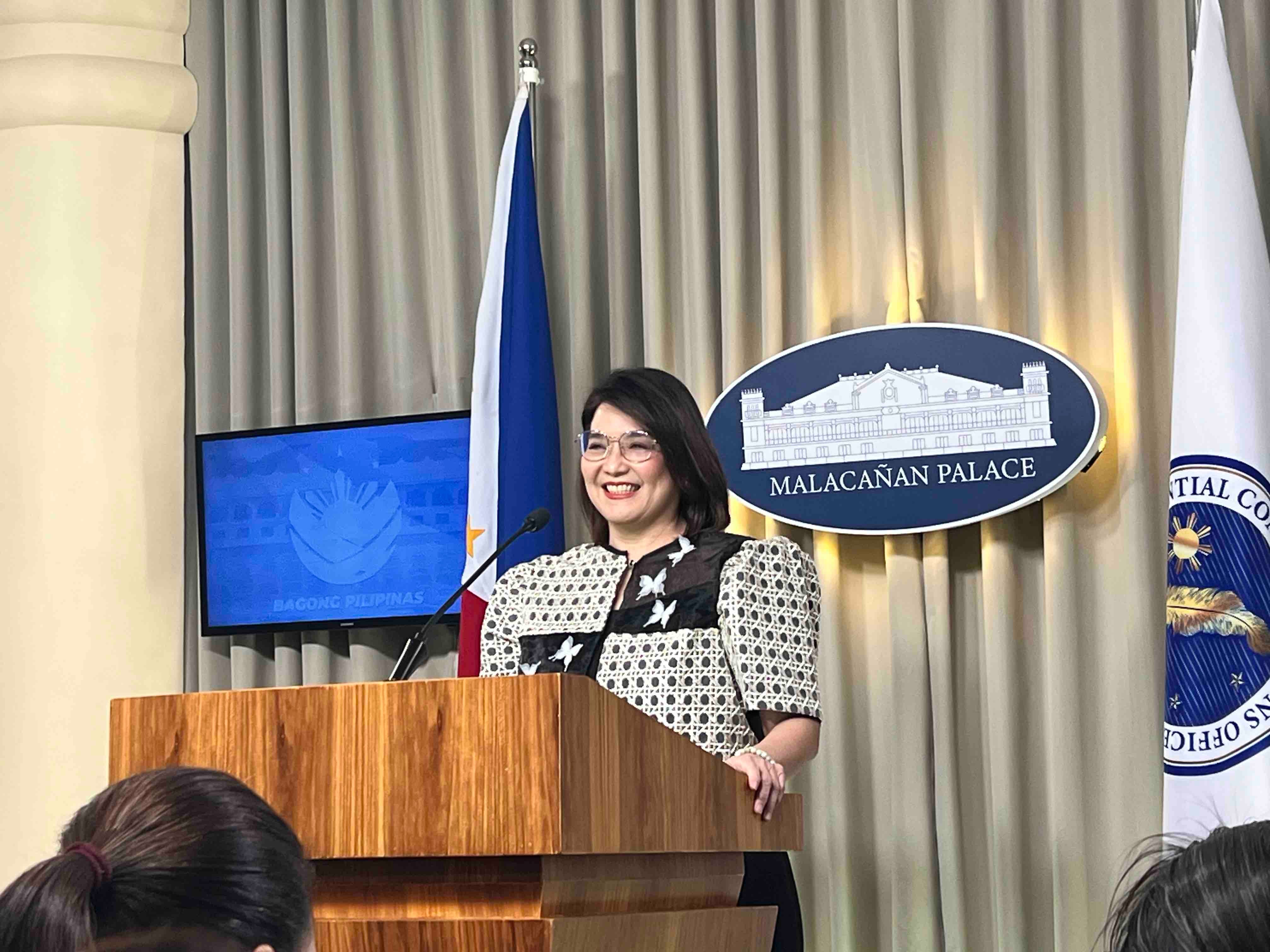 Palace press officer, Undersecretary Claire Castro