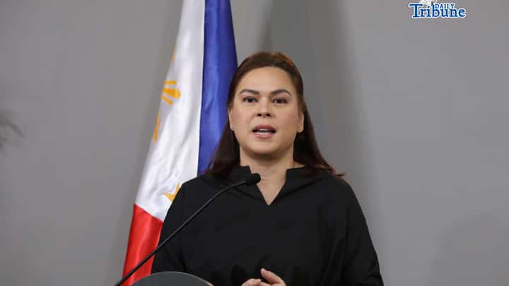 (February 18 2026) Vice President Sara Duterte announced her candidacy running for President in the 2028 election, during the press-conference held at OVP Office in Mandaluyong City, on Wednesday February 18 2026. Photo/Analy Labor
