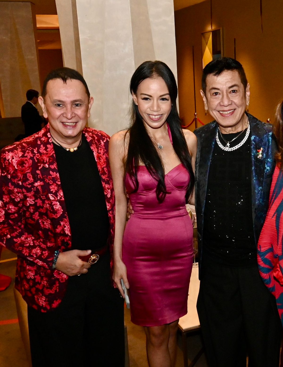 JOHN Gaddi and Sonny Tanchanco with his daughter.