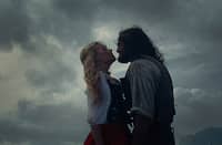 Margot Robbie and Jacob Elordi in Wuthering Heights (2026)