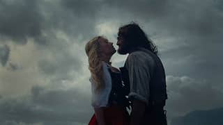 Margot Robbie and Jacob Elordi in Wuthering Heights (2026)