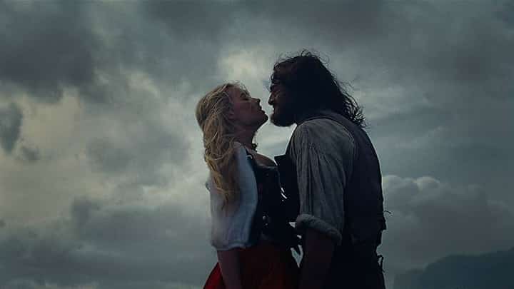 Margot Robbie and Jacob Elordi in Wuthering Heights (2026)