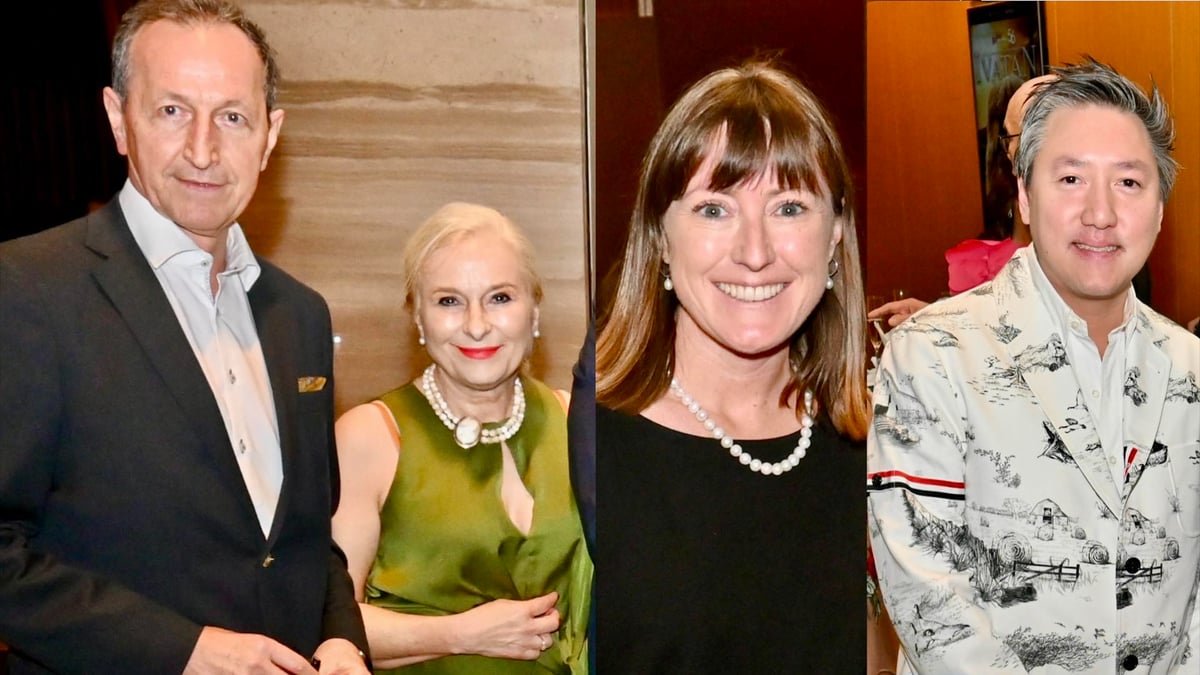 AMBASSADOR of Austria Johann Brieger, Mme. Roswitha Brieger, Ambassador of Ireland Emma Hickey and Carlo Calma.